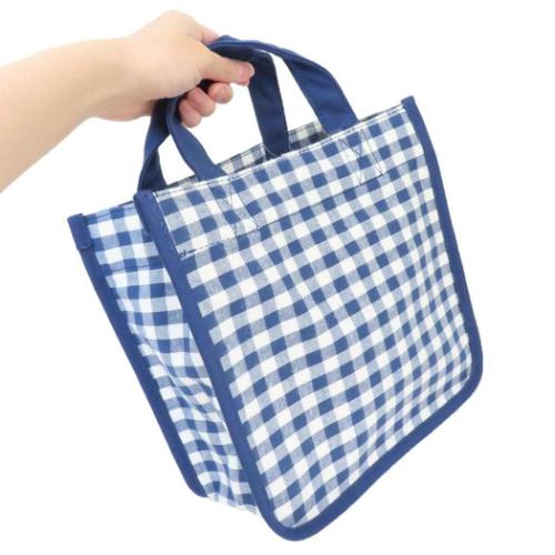 スヌーピー ランチバッグ ランチトート オラフ ネイビーチェックシリーズ ピーナッツ キャラクター グッズ メール便可