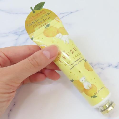 フルティアーズ コスメ雑貨 ハンドクリーム 30g オコジョ かわいい ゆずの香り グッズ メール便可