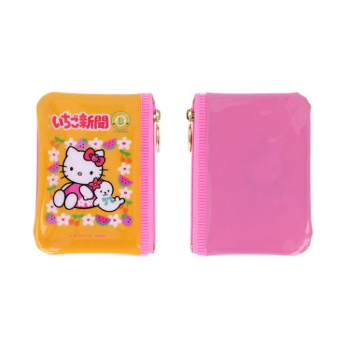 ハローキティ ミニポーチ クリアミニポーチ 全8種の内どれか1つ いちご新聞 サンリオ キャラクター グッズ メール便可