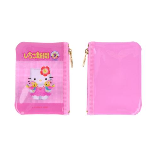 ハローキティ ミニポーチ クリアミニポーチ 全8種の内どれか1つ いちご新聞 サンリオ キャラクター グッズ メール便可
