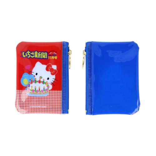 ハローキティ ミニポーチ クリアミニポーチ 全8種の内どれか1つ いちご新聞 サンリオ キャラクター グッズ メール便可