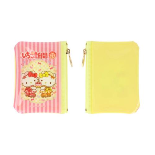ハローキティ ミニポーチ クリアミニポーチ 全8種の内どれか1つ いちご新聞 サンリオ キャラクター グッズ メール便可
