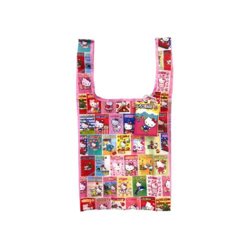 ハローキティ エコバッグ tetemo テテモ いちご新聞 集合 サンリオ キャラクター グッズ