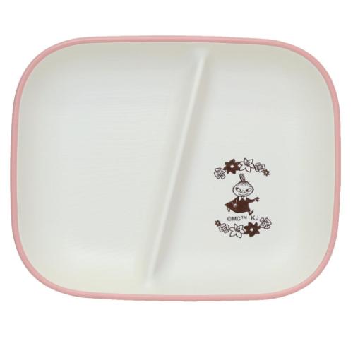 ムーミン 中皿 ランチプレートスクエア リトルミイとお花 北欧 キャラクター グッズ