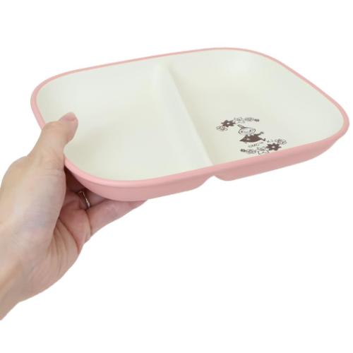 ムーミン 中皿 ランチプレートスクエア リトルミイとお花 北欧 キャラクター グッズ