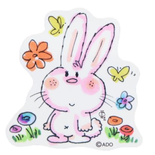 水森亜土 ダイカットシール ミニデコステッカー ウサギ キャラクター グッズ メール便可