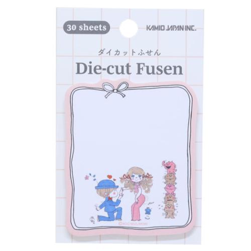 水森亜土 付せん ダイカット付箋 ラブ キャラクター グッズ メール便可