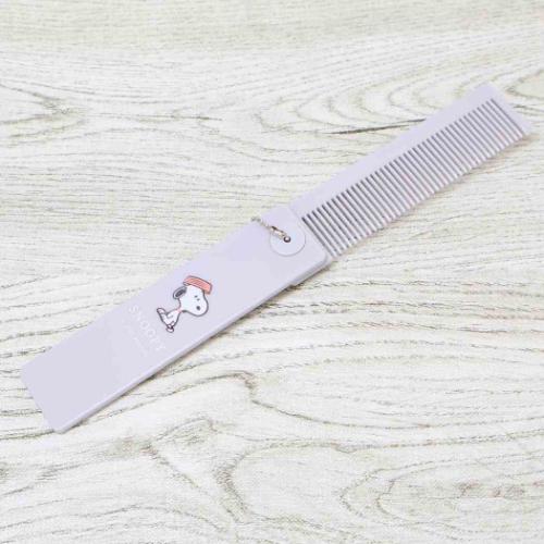 スヌーピー 手鏡&くし コスメスティック おすわり ピーナッツ キャラクター グッズ メール便可