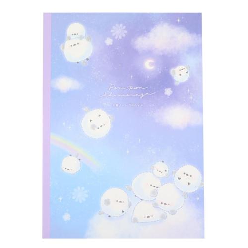 ずっとシマエナガ 方眼ノート B5方眼ノート ぽんぽんシマエナガ かわいい グッズ メール便可