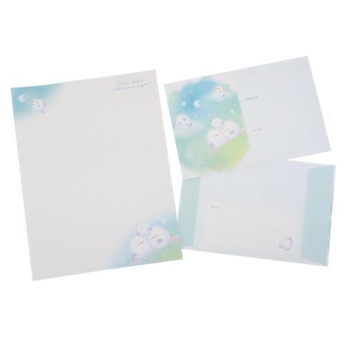 ずっとシマエナガ レターセット ソーメニーレター シマエナガ かわいい グッズ メール便可