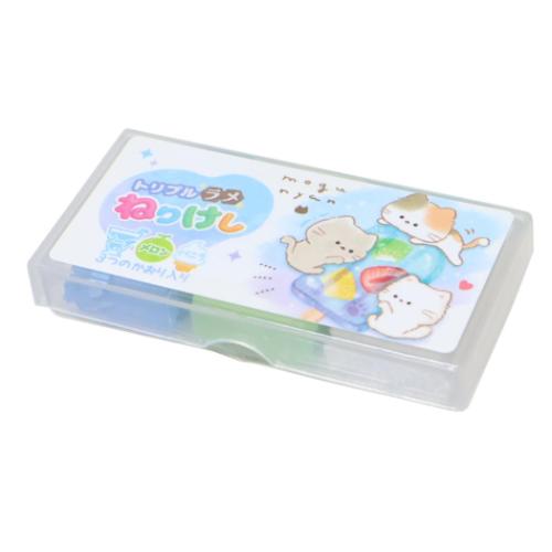 消しゴム トリプルラメねりけし もぐにゃん アイス かわいい グッズ メール便可