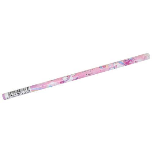 鉛筆 ラメ入りえんぴつ 2B 丸軸 マジックアワーユニコーン かわいい グッズ メール便可