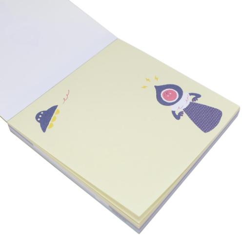 ミカクニン メモ帳 メモパッド スクエア フラットウッズモンスター おもしろ文具 グッズ メール便可