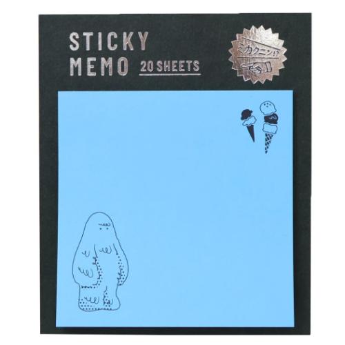 ミカクニン 付箋 蛍光ふせん イエティ おもしろ文具 グッズ メール便可