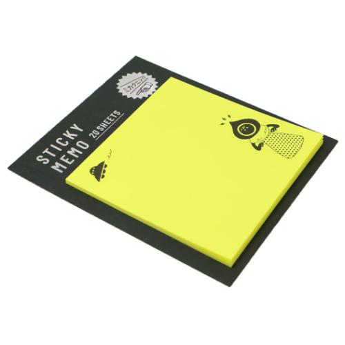 ミカクニン 付箋 蛍光ふせん フラットウッズモンスター おもしろ文具 グッズ メール便可