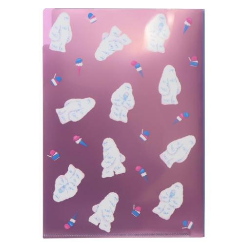 ミカクニン ポケットファイル A5ポケットクリアファイル イエティ おもしろ文具 グッズ メール便可