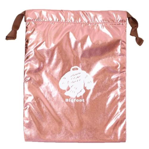 ミカクニン きんちゃくポーチ 巾着 ビッグフット おもしろ雑貨 グッズ メール便可