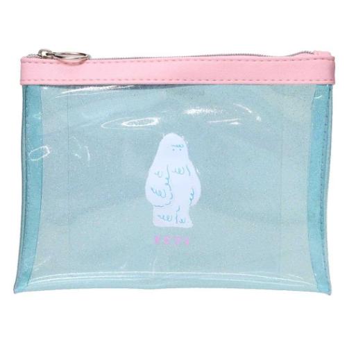 ミカクニン コスメポーチ PVCポーチ イエティ おもしろ雑貨 グッズ メール便可