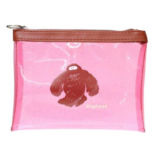 ミカクニン コスメポーチ PVCポーチ ビッグフット おもしろ雑貨 グッズ メール便可