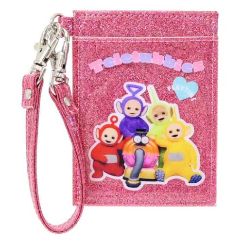 テレタビーズ 定期入れ グリッターパスケース ピンク キャラクター グッズ メール便可