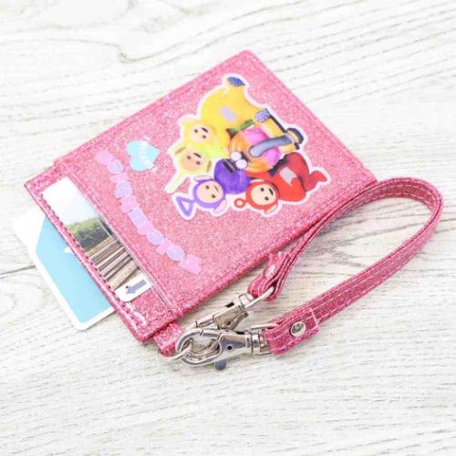 テレタビーズ 定期入れ グリッターパスケース ピンク キャラクター グッズ メール便可