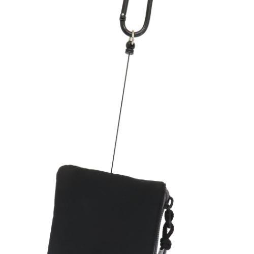 スヌーピー 定期入れ リール付きパスポーチ BK ブラック ピーナッツ キャラクター グッズ メール便可