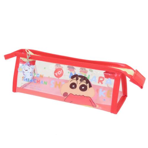 クレヨンしんちゃん ペンケース チャーム付きフチイロペンポーチ しんちゃんワールド ドーン アニメキャラクター グッズ