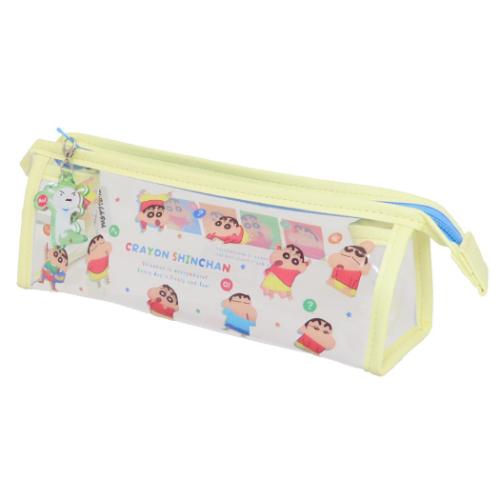 クレヨンしんちゃん ペンケース チャーム付きフチイロペンポーチ しんちゃんワールド チラシ アニメキャラクター グッズ