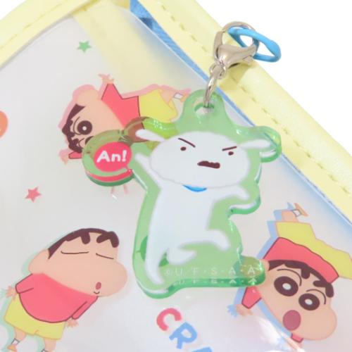 クレヨンしんちゃん ペンケース チャーム付きフチイロペンポーチ しんちゃんワールド チラシ アニメキャラクター グッズ