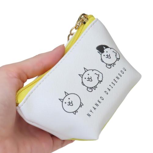 にゃんこ大戦争 ミニポーチ 三角ミニポーチ フェイス キャラクター グッズ