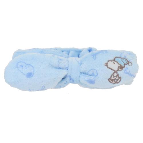 スヌーピー ヘアアクセ リボンヘアバンド ブルー ピーナッツ キャラクター グッズ