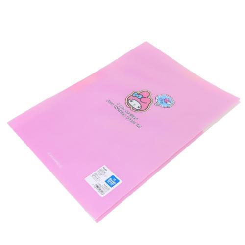 マイメロディ ポケットファイル 上からも横からも取り出せるファイル A4 ペタペタステッカーズ サンリオ メール便可