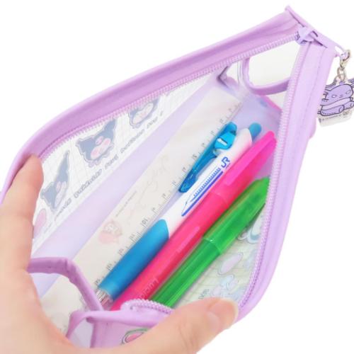 クロミ ペンケース チャーム付きフチイロペンポーチ ペタペタステッカーズ サンリオ キャラクター グッズ