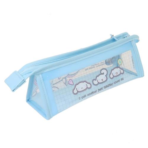 シナモロール ペンケース チャーム付きフチイロペンポーチ ペタペタステッカーズ サンリオ キャラクター グッズ