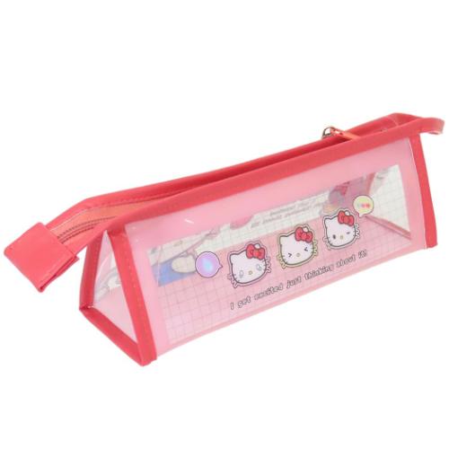ハローキティ ペンケース チャーム付きフチイロペンポーチ ペタペタステッカーズ サンリオ キャラクター グッズ