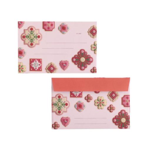 KUNIKA 手紙セット レターセット red おしゃれ グッズ メール便可