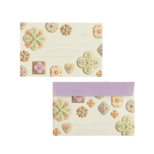 KUNIKA 手紙セット レターセット purple おしゃれ グッズ メール便可