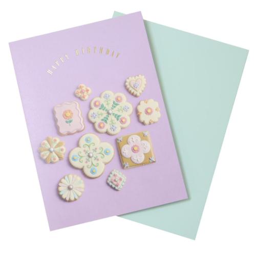 KUNIKA グリーティングカード バースデーカード purple おしゃれ グッズ メール便可