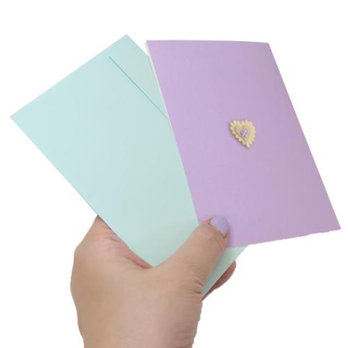 KUNIKA グリーティングカード バースデーカード purple おしゃれ グッズ メール便可