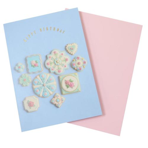 KUNIKA グリーティングカード バースデーカード blue おしゃれ グッズ メール便可