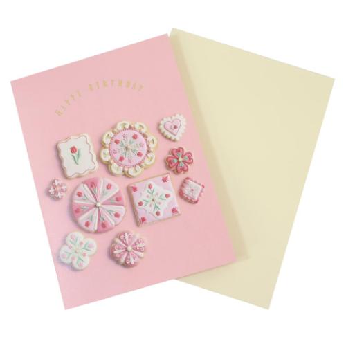 KUNIKA グリーティングカード バースデーカード pink おしゃれ グッズ メール便可