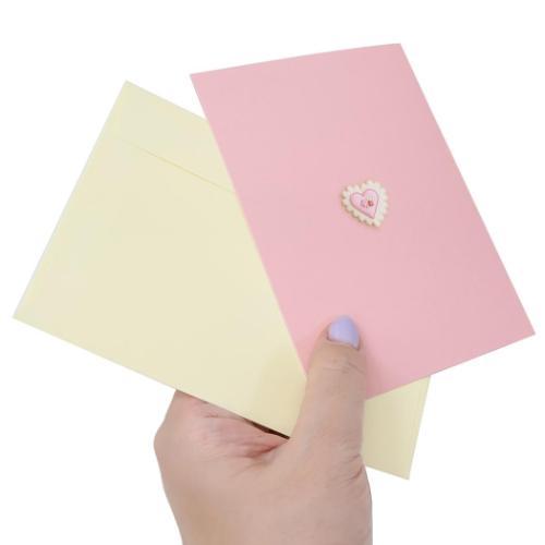 KUNIKA グリーティングカード バースデーカード pink おしゃれ グッズ メール便可