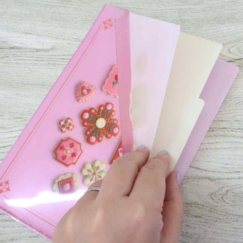 KUNIKA ポケットファイル A5ポケットクリアファイル red おしゃれ グッズ メール便可