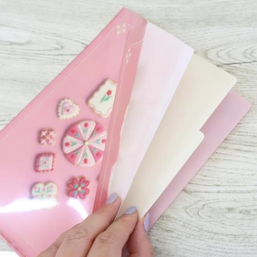 KUNIKA ポケットファイル A5ポケットクリアファイル pink おしゃれ グッズ メール便可