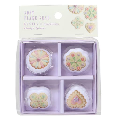 KUNIKA フレークシール 箱入りソフトフレークシール purple おしゃれ グッズ メール便可