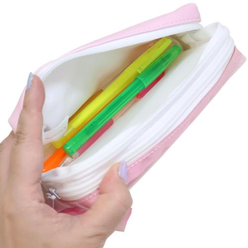 ハローキティ ペンポーチ クリアツインファスナーペンケース サンリオ キャラクター グッズ