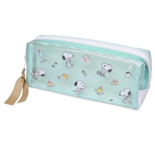 スヌーピー ペンポーチ クリアツインファスナーペンケース ピーナッツ キャラクター グッズ