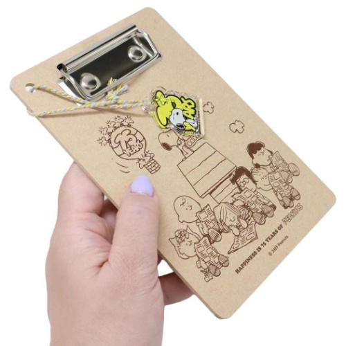 スヌーピー バインダー ウッドバインダー 75周年デザイン ピーナッツ キャラクター グッズ メール便可