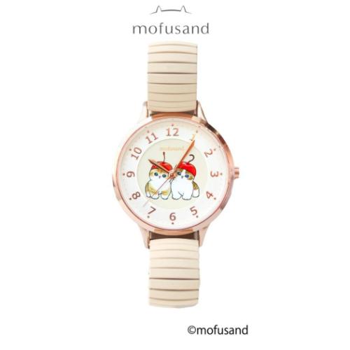 モフサンド 腕時計 ジャバラウォッチG IV アイボリー サクランボにゃん mofusand キャラクター グッズ
