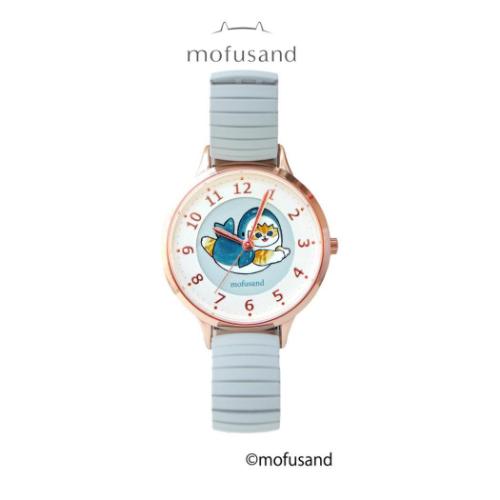 モフサンド 腕時計 ジャバラウォッチG BL ブルー サメにゃん mofusand キャラクター グッズ